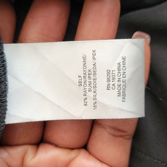 TIBI velvet Stella Black Wide Leg cropped Pants Size 4 - Picture 6 of 7